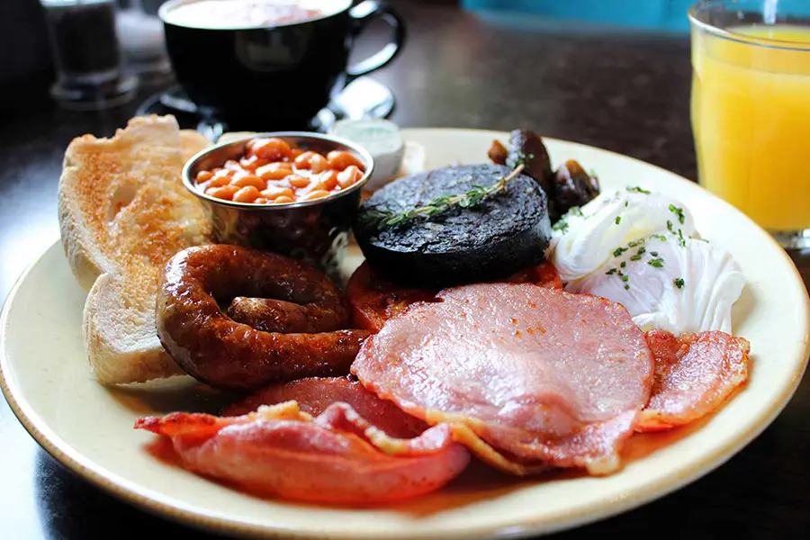 A delicious full English featuring the best Cumbrian produce.